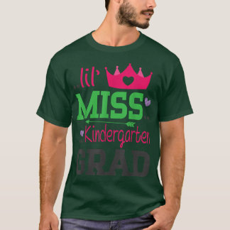 Lil Miss Kindergarten Grad Last Day Of School Seni T-Shirt