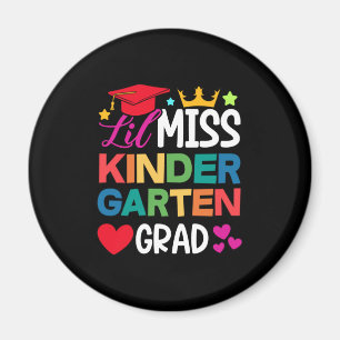 Lil Miss Kindergarten Grad Prek Graduation Magnet