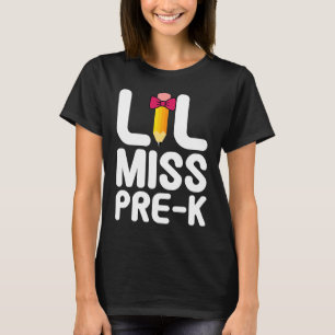 Lil Miss Pre K Cute Pre Kindergarten School T-Shirt