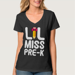 Lil Miss Pre K Cute Pre Kindergarten School T-Shirt