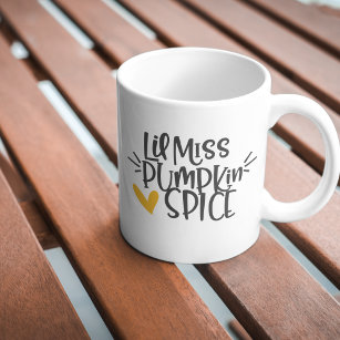 Lil Miss Pumkin Spice - Cute Thanksgiving Coffee Mug