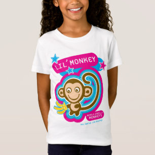 Lil' monkey-kids pink T-Shirt