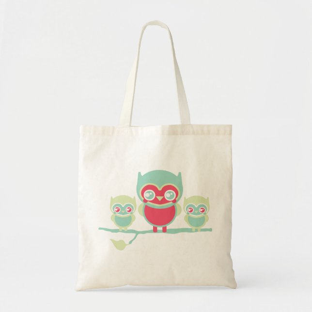 Lil Munchkin Kawaii Owls Tote Bag (Front)