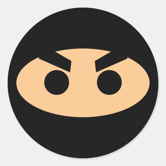 Lil Ninja Classic Round Sticker (Front)