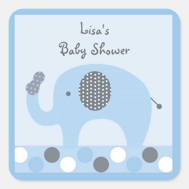 Lil Peanut Elephant Stickers Labels (Front)
