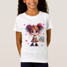 Lil Quirky Girl Heartbreaker Kids T-Shirt