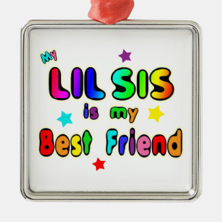 Lil Sis Best Friend Metal Tree Decoration