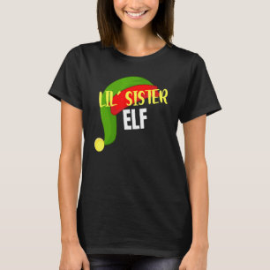 Lil Sister Elf Matching Family Group Christmas Par T-Shirt