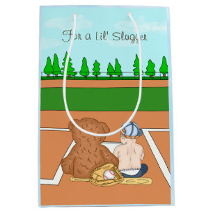 Lil' Slugger Baseball Themed Kid's Medium Gift Bag