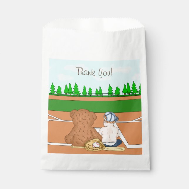  Lil' Slugger | Baseball Themed Thank You Favour Bags (Front)