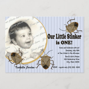 Lil Stinker 1st Birthday Invitation