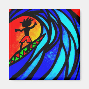 Lil Surfer Dude at Pipeline Magnet