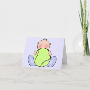 Lil Tennis Baby Boy Card