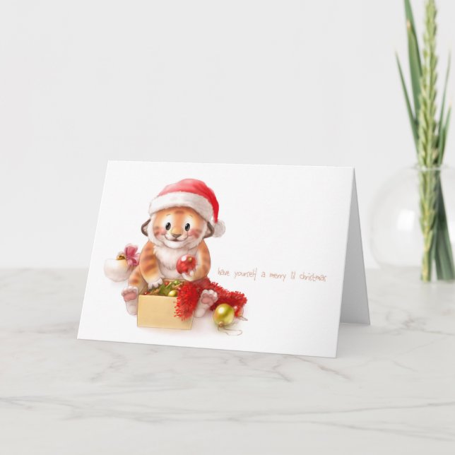 lil tiger christmas card 2010 (Front)