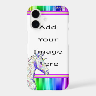 Lil Unicorn Spectral Rainbow Border (white mop)