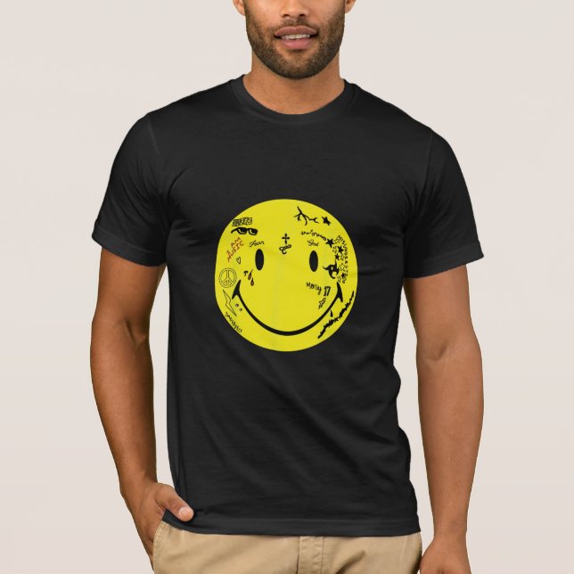 Lil Wayne Tattoo Smiley T-Shirt (Front)