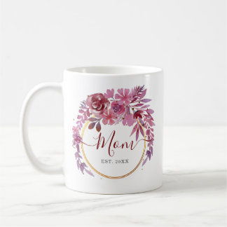 Lila and Gold Confetti Baby Shower Coffee Mug