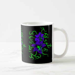 lila Lilie Blume Coffee Mug