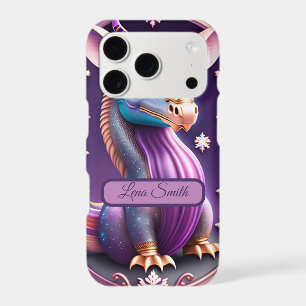 Lila Pink Drache, fantasievolle Digital Art