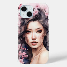 Lila Sakura Tattoo Case-Mate Phone Case