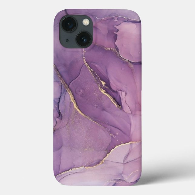 Lilac abstract Case-Mate iPhone Case (Back)