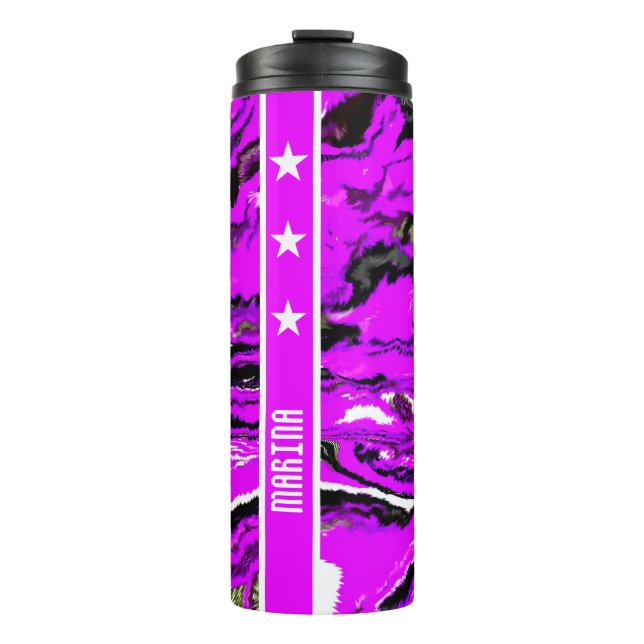 Lilac abstract thermal tumbler (Front)
