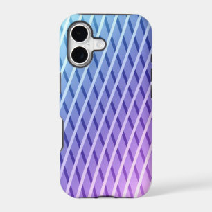 Lilac And Blue Abstract Striped Pattern