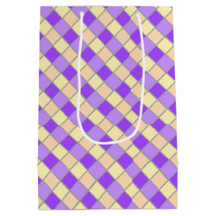Lilac and Peach Medium Gift Bag