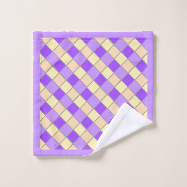 Lilac and Peach Wash Cloth (Wash Cloth)