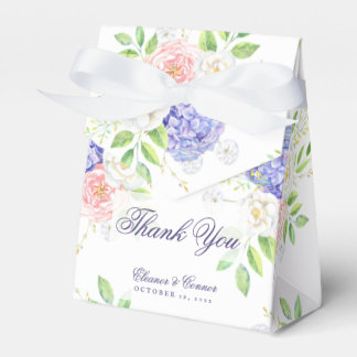 Lilac and Peony Sophisticated Wedding Favour Box