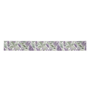 Lilac and Sage floral decoupage  Satin Ribbon