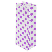 Lilac and white polka dots