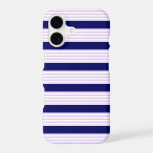 Lilac and white stripes pattern with navy blue