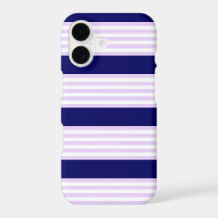 Lilac and white stripes pattern with navy blue