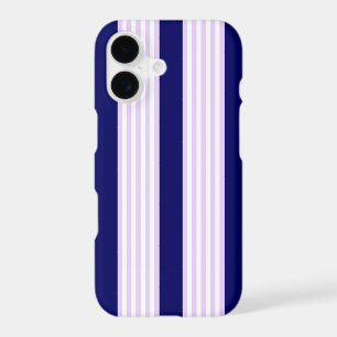 Lilac and white stripes pattern with navy blue