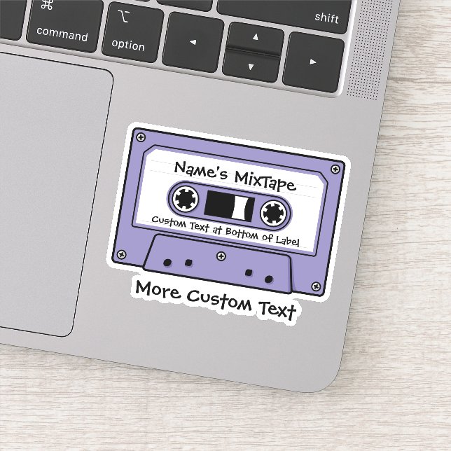Lilac Audio Cassette Tape (Detail)