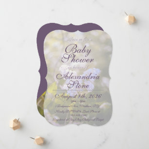 Lilac Baby Shower Invitation