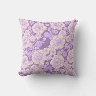 Lilac 💜 Baroque Floral Cushion