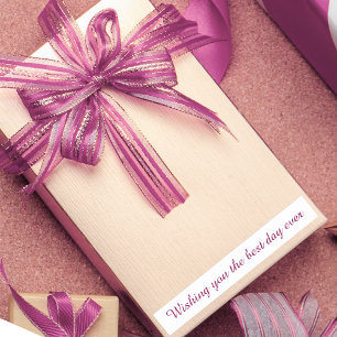 Lilac Birthday Stickers   Editable Gift Labels