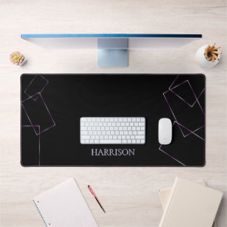 Lilac Black Custom Deck Mat