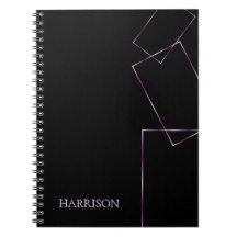 Lilac Black Geometric Frame Custom