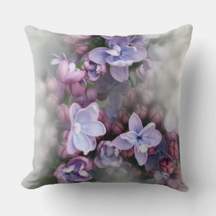 Lilac blooming cushion