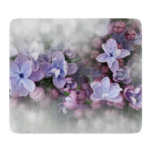 Lilac blooming cutting board