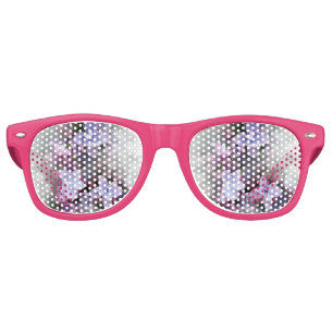 Lilac blooming retro sunglasses