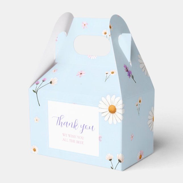 Lilac Bloomlets Favour Box (Front Side)