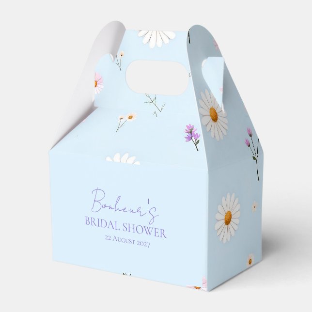 Lilac Bloomlets Favour Box (Front Side)