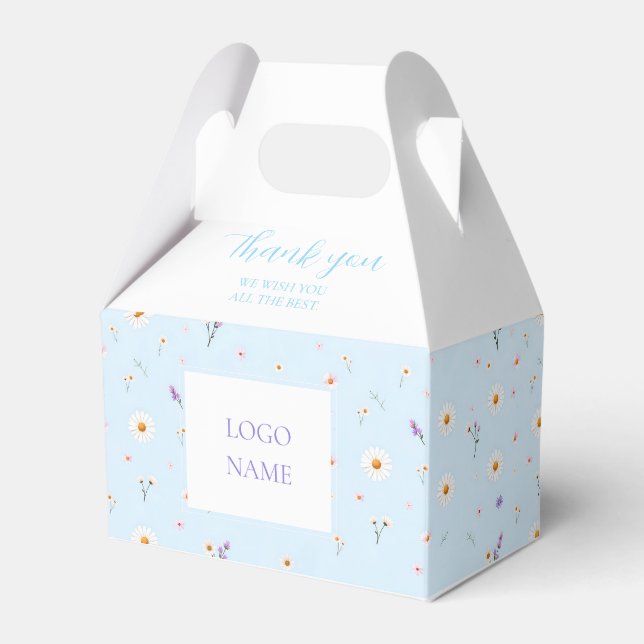 Lilac Bloomlets Favour Box (Front Side)