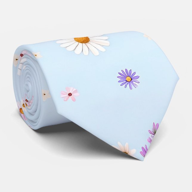 Lilac Bloomlets  Tie (Rolled)