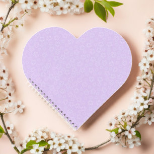 Lilac Blossom Heart Notebook