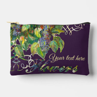 lilac blossoms accessory pouch
